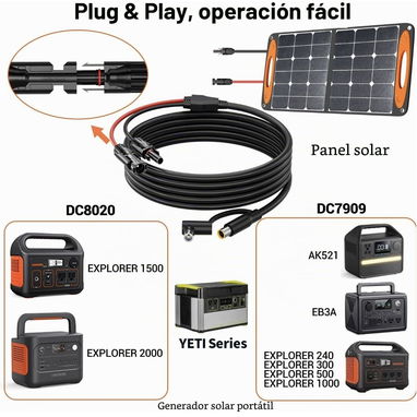 Cable Solar Adaptador DC7909 / DC8020 de 6 metros - 5/5