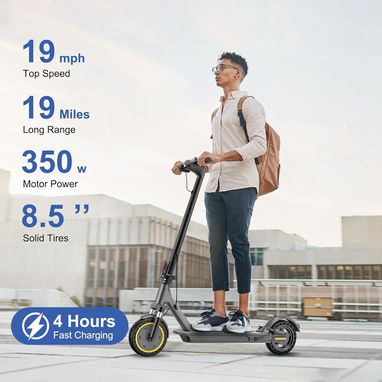 Carriola eléctrica para adultos / scooter 'NAVIC' MOD. T3 350W (Litio 36V/7.8Ah) RIN 8.5' 30Km/Hr (hasta 30km distancia) - Img 124640576