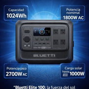 ⚡ BLUETTI ELITE 100 – 1024Wh – 1800W / 2700W PICO – TRANSPORTE INCLUIDO – $710 USD 🔋 - Img 56899469