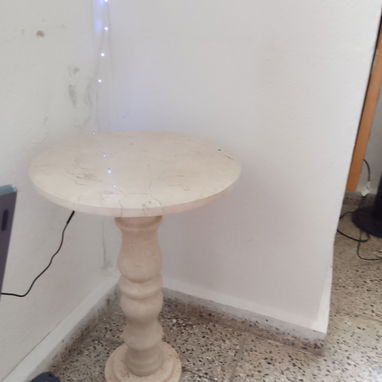 Se venden 3 mesitas de centro de marmol y un mueble con pedestal. - 4/4