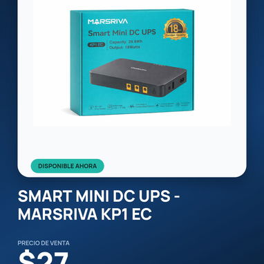 Smart mini DC UPS - Marsriva KP1 EC - Img 127945914