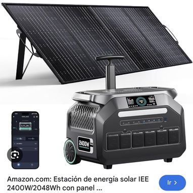 Estación de energía  marca iee de 2kwh+ panel solar de 200 watts - 2/5