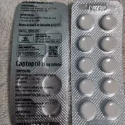 Captopril de 25mg:350cup blíster de 10tab - Img 55701826