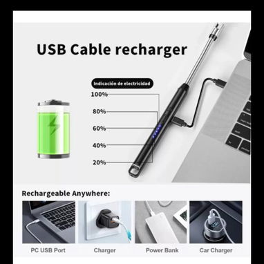 Encendedor recargable por USB - Img 117211609
