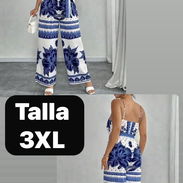 Mono blanco y azul de verano, talla grande 3XL - Img 56707532