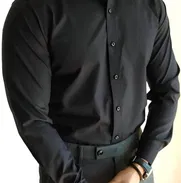 Camisa negra de vestir - Img 48626682