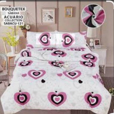 🛌Set de edredones cameros de 5 piezas  - 2 fundas  - 2 sábanas ( 1 ajustable y 1 lisa )  Edredón - Img 117391800