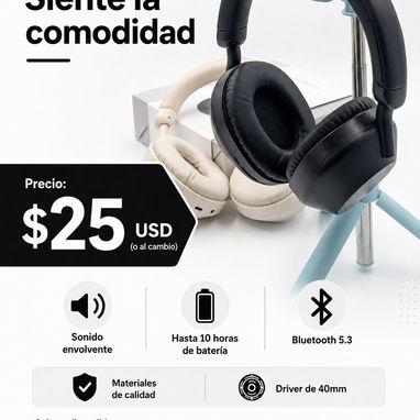 Audífonos Bluetooth / inalámbricos – TWS, diadema y gaming en La Habana - 3/7