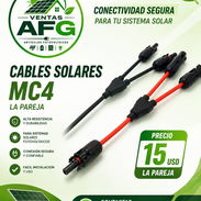 🚨🚨Conector solar flexible MC4 en Y(15usd la pareja) - Img 56553851