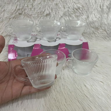 Set de 6 tazas de café transparentes en 3500 cup - Img 126704235