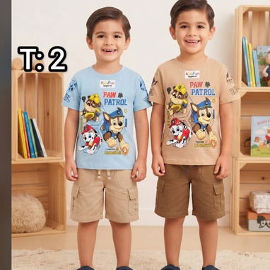 Conjuntos de pulovers y shorts para niños - 3/10