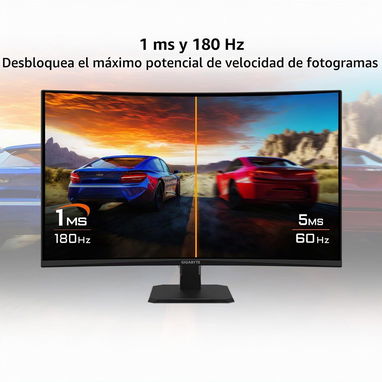 Monitor curvo VA de 31.5" GIGABYTE - GS32QCA - para juegos - QHD 2560x1440-180Hz - 1ms MPRT 52815418 - 3/10