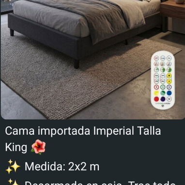 Camas de varias medidas (de luces, con mando) y mesitas de noche inteligentes - 2/8