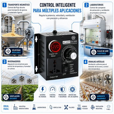 Controlador/ regulador de potencia/ variador de velocidad - 2/2
