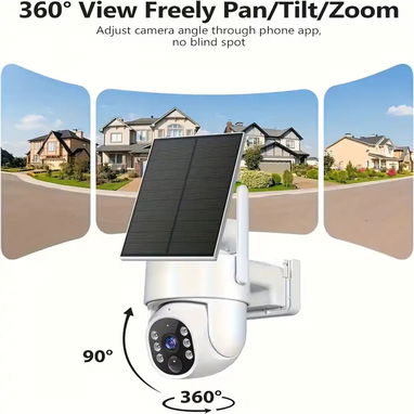 CAMARA DE SEGURIDAD / CON PANEL SOLAR / VISION NOCTURNA / ALTA DEFINICION / ALARMA / DETENCION DE MOVIMIENTO / - Img 112019086
