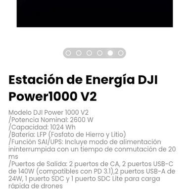 Estación de Energía DJI Power1000 V2 Modelo DJI Power 1000 V2 - Img 119885309