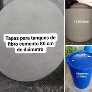 Venta de tanques para el agua y tapas para tanques de fibro cemento 80 cm de diámetro - Img 45603088