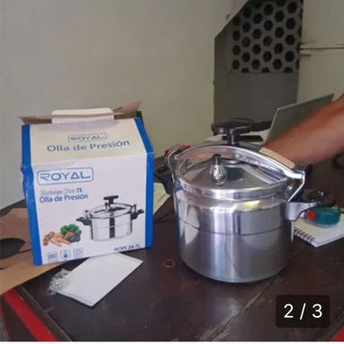 OLLA DE PRESIÓN 5 L ROYAL CON ROSCA PARA INDUCCIÓN Y OTRAS COCINAS - 2/3