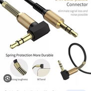 Cable auxiliar 3.5 a 3.5 mm, reforzado, ideal para instalaciones de audio en su auto. Nuevos... - Img 44069364