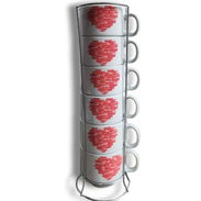⭐ Juegos de 6 Tazas para te o café,(Con Soporte) - Img 56666278