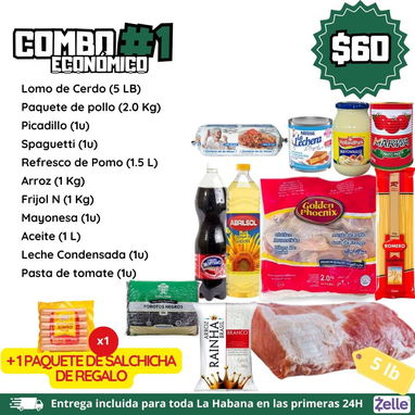 1 Combos comida HABANA ✔ CUP al toque ✔ Efectivo ✔ Transferencia ✔ Euro ✔ USD ✔ Bizum ✔ PayPal ✔Zelle - 9/10