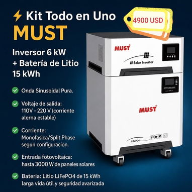 Se venden combos de Inversores, baterias e inversores , somos de la Habana . Contactar al WhatsApp 51170866 - Img 128159562