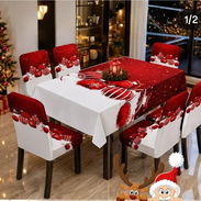 Mantel para navidad set 1 manrel y forro para 6 sillas (NGV,) - Img 58180985