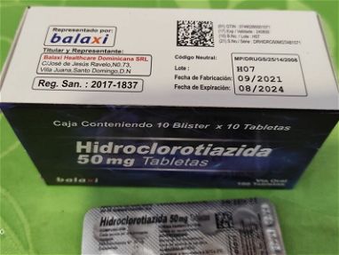 //-PRESION Y DIURETICOS-// Hidroclorotiazida 50mg - Img 60271542