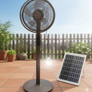 Ventilador de Pedestal Recargable Sanumo LED tubo,modo de control mando a distancia, 6 v, duración de la batería (estado - Img 55439766