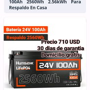 Bateria marca Humsienk de 24V 100Ah - Img 56902884