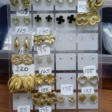 Aretes originales oro 10k - Img 123889938
