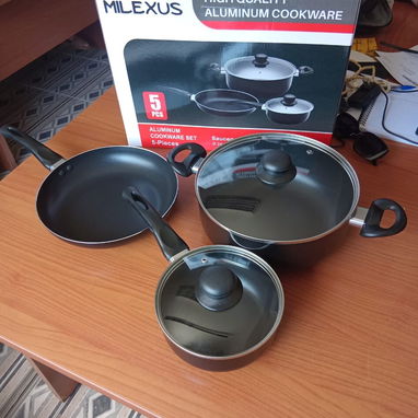 Set de ollas para inducción Milexus - 5 piezas - Img 128164807