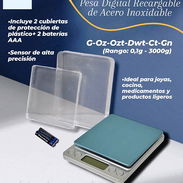 Pesa digital recargable gramera con acero inoxidable - Img 56238135