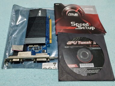 $8000 TARJETA ASUS(NVIDIA)GT710-SL-1GD5 NUEVA d Paquete.Entrada VGA,HDMI Y DVI,con su Manual y DVD de instalación.VEDADO - Img main-image