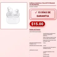 Audífonos Inalámbricos 1Hora AUT210 Bluetooth con Clip Deportivo . - Img 57891869