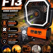 Ventiladores recargables F6 X13 X11 FX13 con garantía y baterías Life Po4 de 12.8v 100Ah - Img 56696588