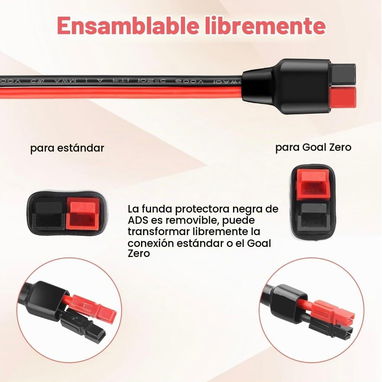 Conector Anderson a 2 MC4 cable de cobre calibre 10 AWG compatible XT60i - 3/3