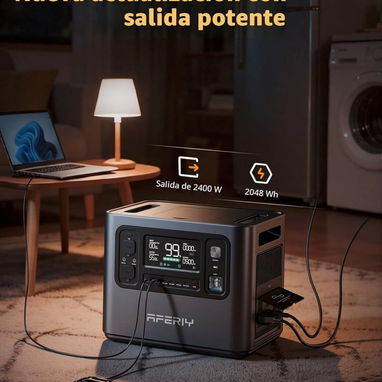 ☎️53544655 🛵 Entrega Gratis ⭐ 🔋 Estación de Energía Portátil AFERIY P210 – 2400W / 2048Wh⭐ - Img 120490883