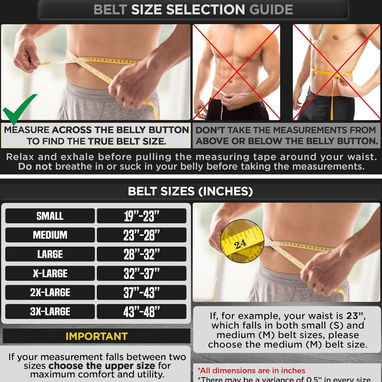 ✔️faja para gym RDX Cinturón de levantamiento de pesas, gimnasio y fitness talla M(23-30) - Img 123398590