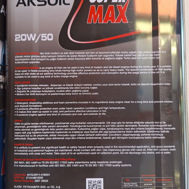 ACEITES PARA MOTORES de Galonina y Diesel. $2,800cup/Lt. 5W-30, 10W-30, 15W-40 y 20W-50 - Img 118688163