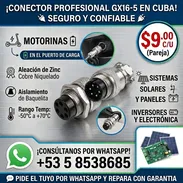 Conector GX16-5 (5 Pines) para Motorinas y Baterías - $9.00 Par M/F - Img 54246233