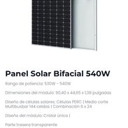 Panel Solar Bifacial 540W - Img 56894574