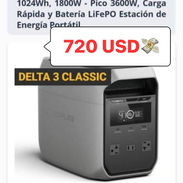 ⚡ Estación de Energía Portátil EcoFlow DELTA 3 Classic | 1024Wh / 1800W - Img 56693815
