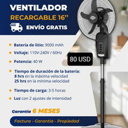 ventilador recargable - Img 57967460