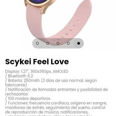 Scykei Feel Love. Notificación de llamadas entrantes y posibilidad de rechazarlas - 5/5