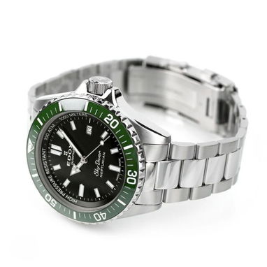 RELOJ SUIZO AUTOMATICO MARCA: EDOX SKYDIVER NEPTUNIAN ,BISEL DE CERÁMICA VERDE Y CRISTAL ZAFIRO ,VALVULA HELIO 58049738 - Img 126253125
