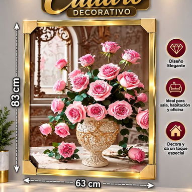 🖼️ Cuadros decorativos con marco dorado 👑 Varios modelos y tamaños ✨ - 5/10