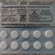 Hidroclortiazida de 25mg:400cup blíster de 10tab - Img 57678759