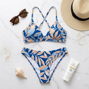 Bikini Tropical Bloom Blue – Talla L - Img 56993184