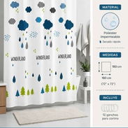 Cortina de Baño Impermeable – Diseño Exclusivo 💰 9 USD. Dale un toque moderno y elegante. - Img 56717378